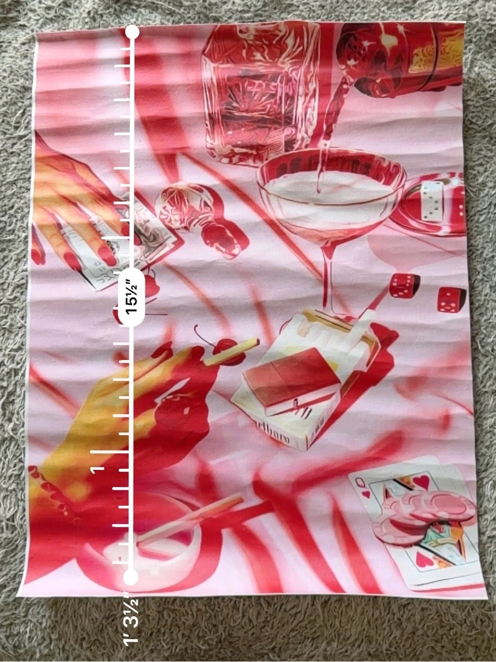 Pink Party Tapestry Wall Hanging - Unbranded